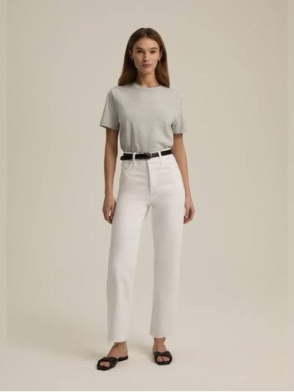 Favorite Daughter Otto Whistler White High Rise Boyfriend Jeans